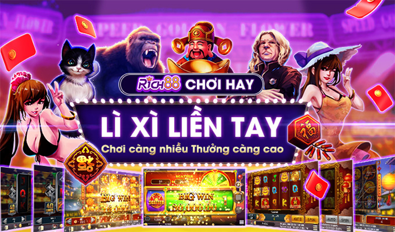 Review Rich88 Slot là sân chơi giải trí cá cược đẳng cấp châu Á 3 Hòa mình vào sảnh game Rich88 Slot tại AB77 với kho game phong phú