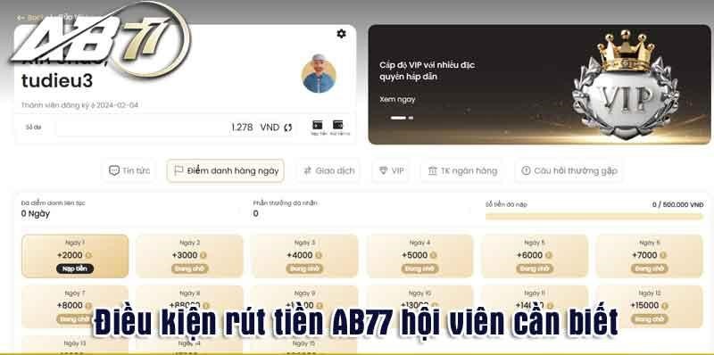 Hệ thống rút tiền tại nhà cái AB77 được thực hiện đơn giản Hệ thống rút tiền tại nhà cái AB77 được thực hiện đơn giản